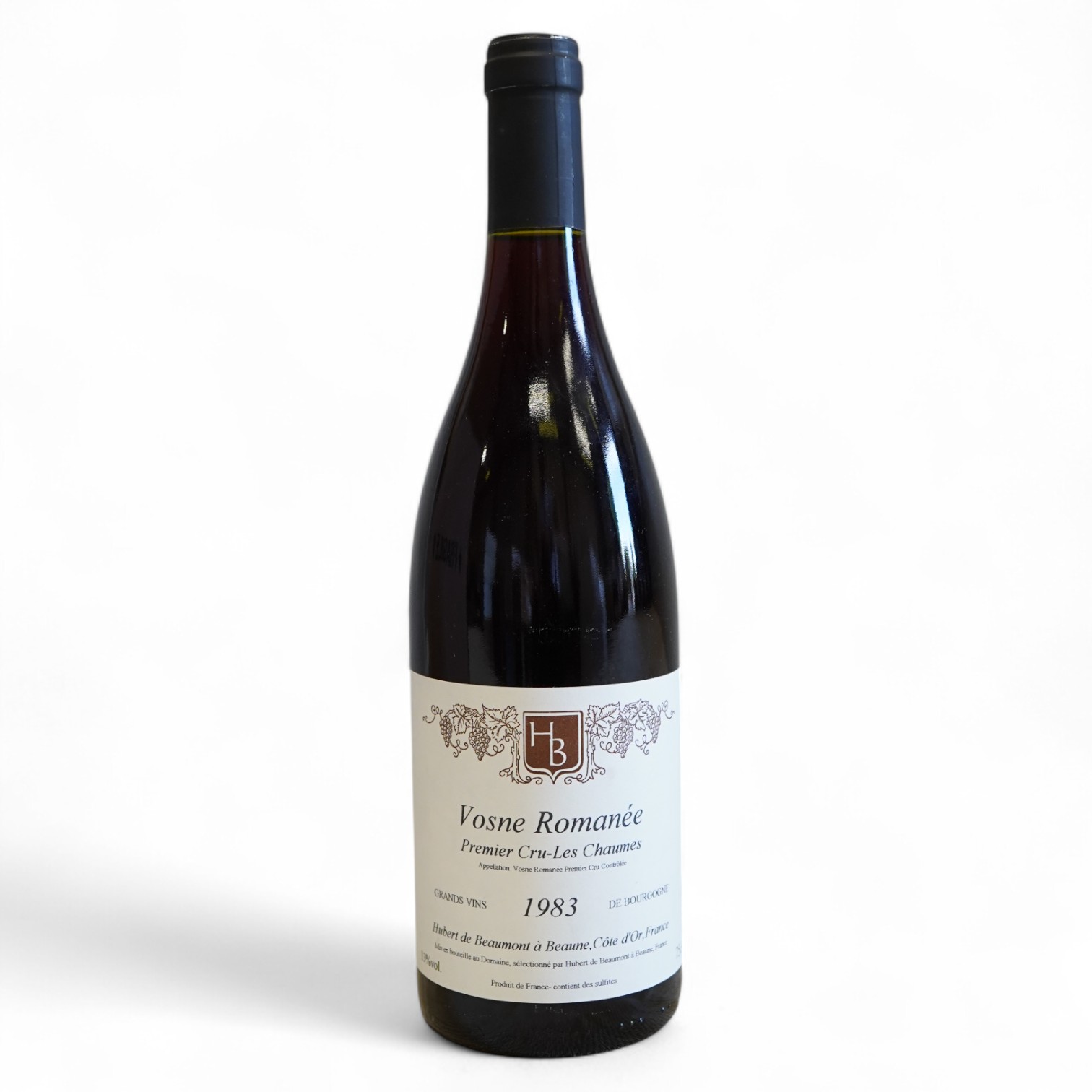 Domaine Hubert de Beaumont, Vosne-Romanée Premier Cru 'Les Chaumes', 1983